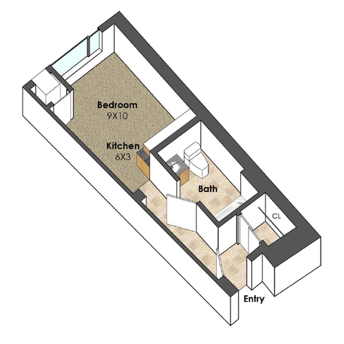 Apartment Unit O at Collegetown Terrace