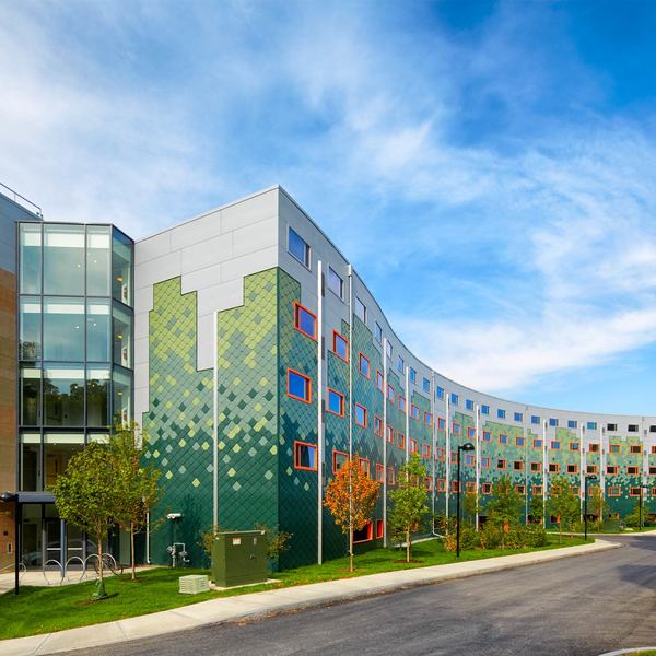 Cornell student housing at , part of the Collegetown Terrace community.