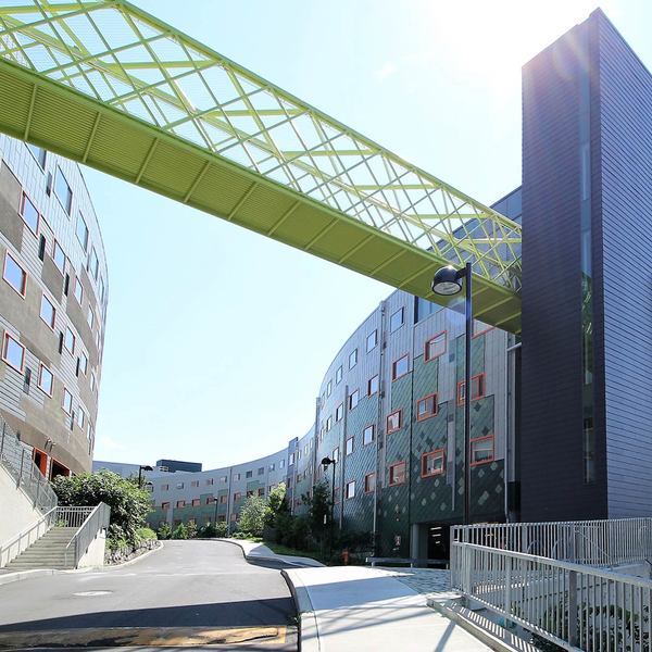 Cornell student housing at , part of the Collegetown Terrace community.