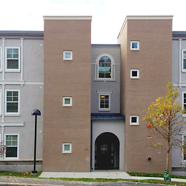 Cornell student housing at , part of the Collegetown Terrace community.