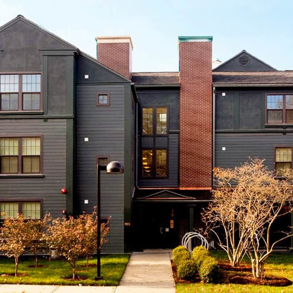 Cornell student housing at , part of the Collegetown Terrace community.